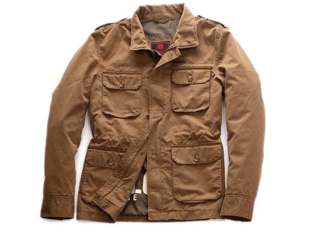 Photo produit veste marron clair de marque Royal Enfield.